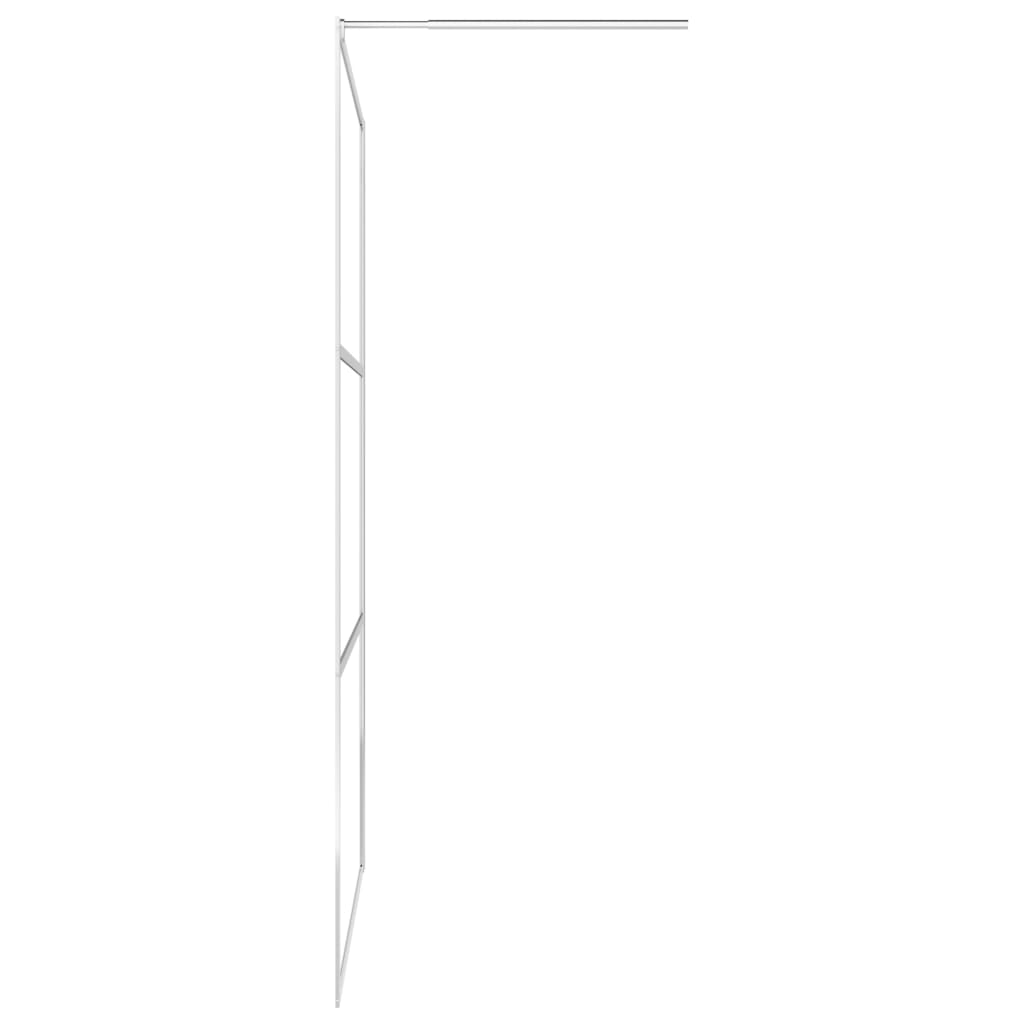 Inloopdouchewand halfmat 90x195 cm ESG-glas