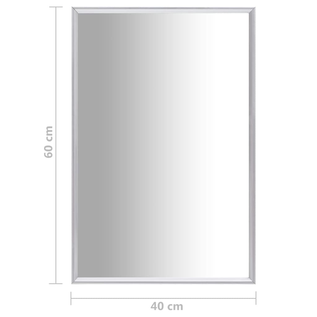 Spiegel 60x40 cm zilverkleurig