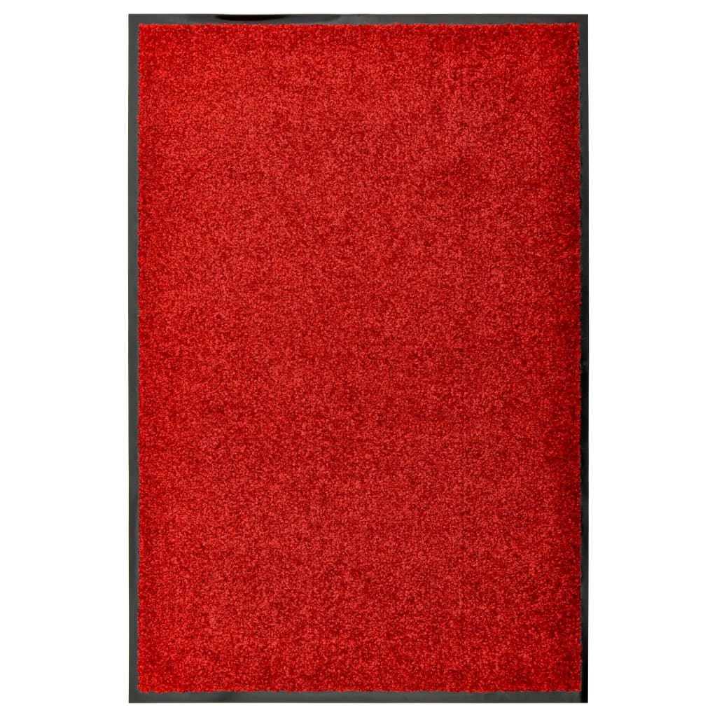 Deurmat wasbaar 60x90 cm rood