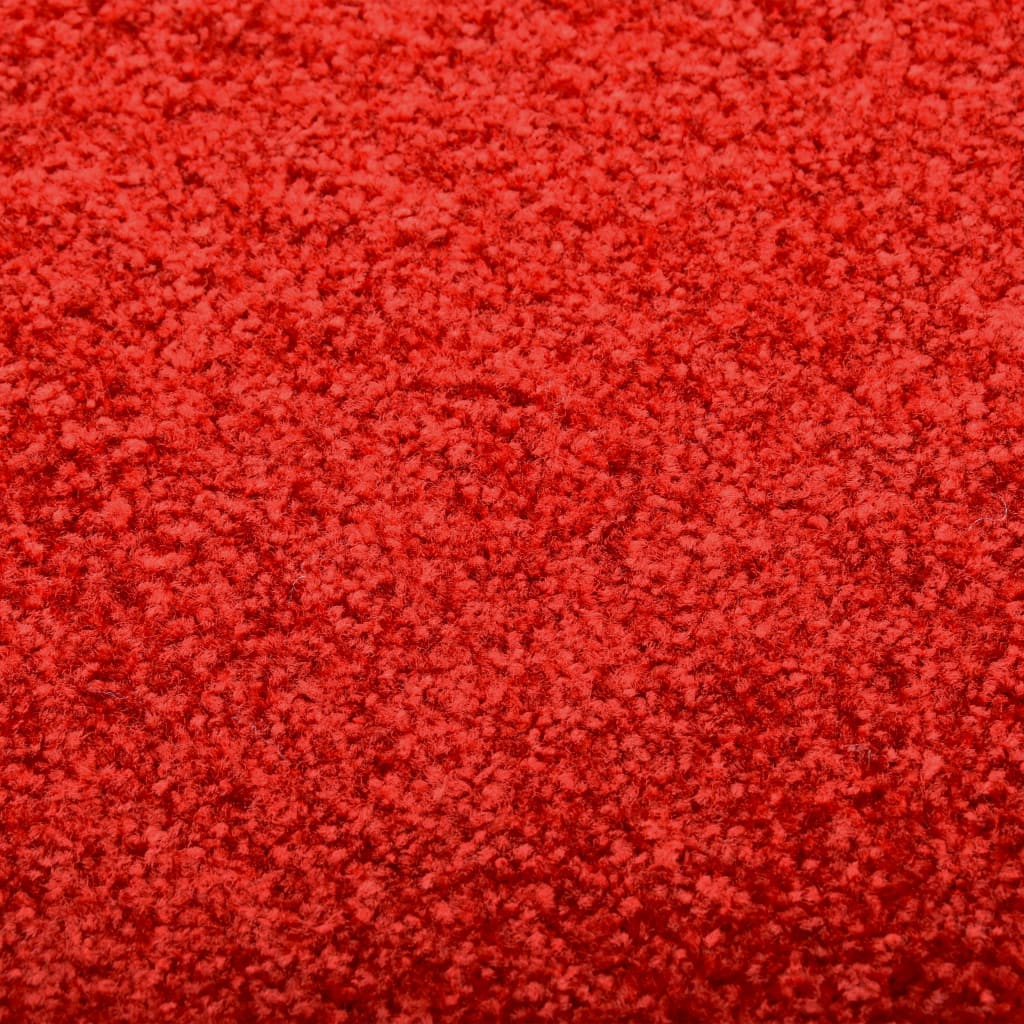 Deurmat wasbaar 60x180 cm rood