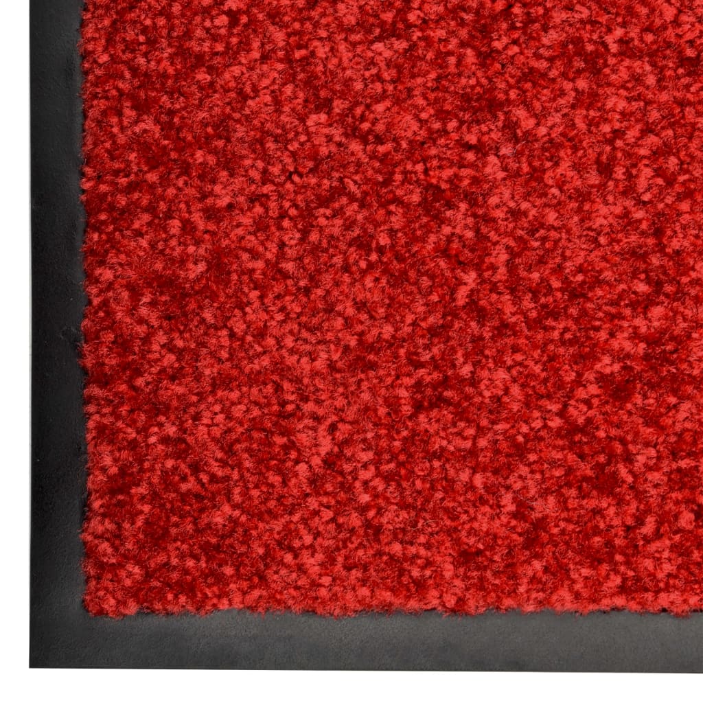 Deurmat wasbaar 60x180 cm rood