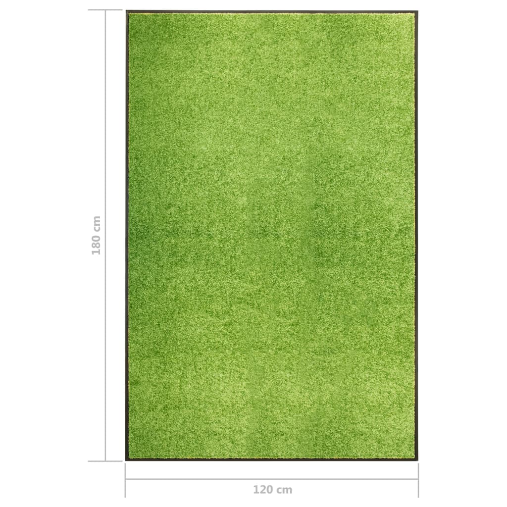 Deurmat wasbaar 120x180 cm groen