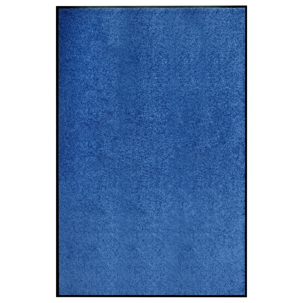 Deurmat wasbaar 120x180 cm blauw
