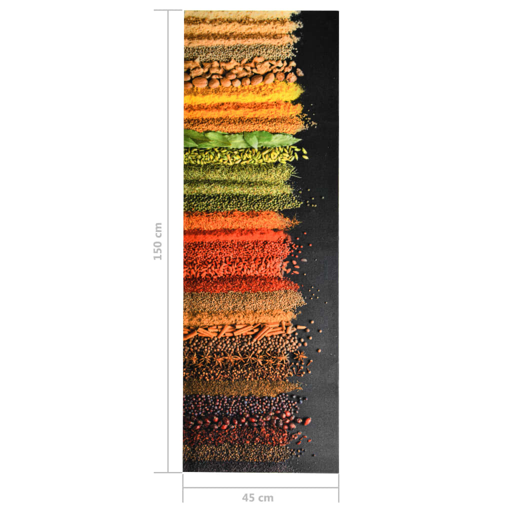 Keukenmat wasbaar Spice 45x150 cm