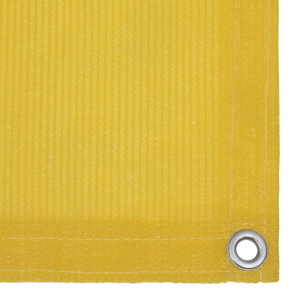 Balkonscherm 75x300 cm HDPE geel
