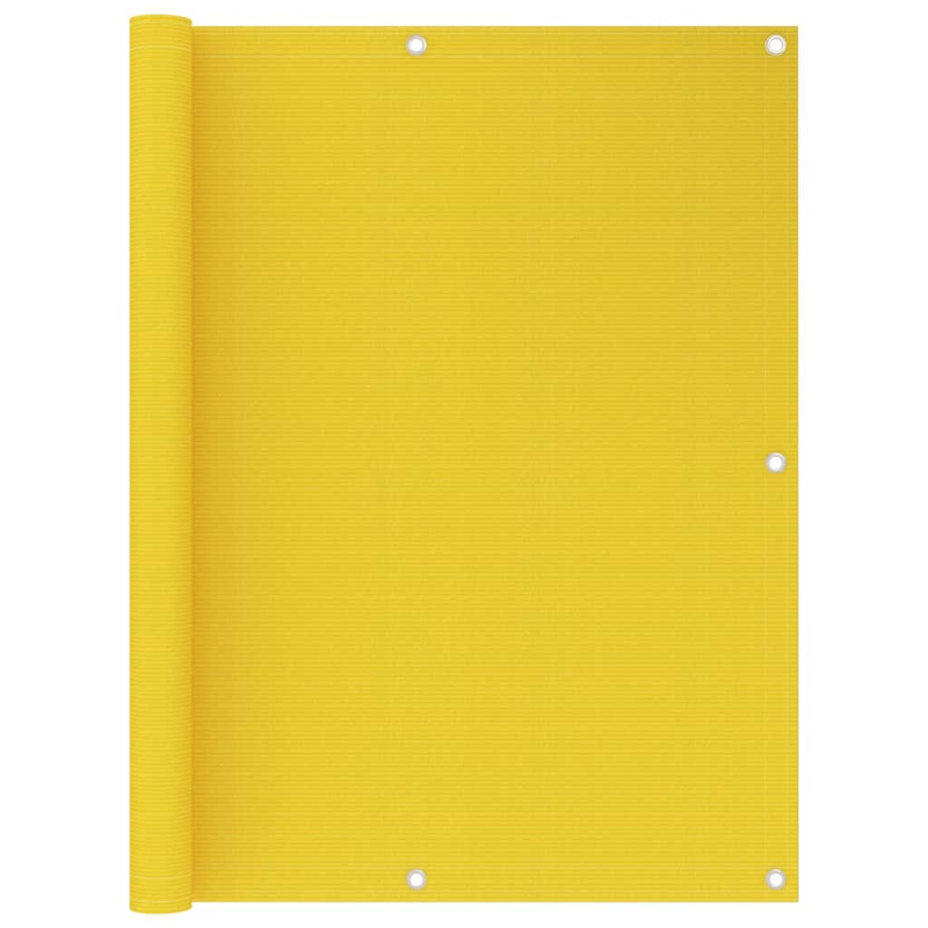 Balkonscherm 120x300 cm HDPE geel