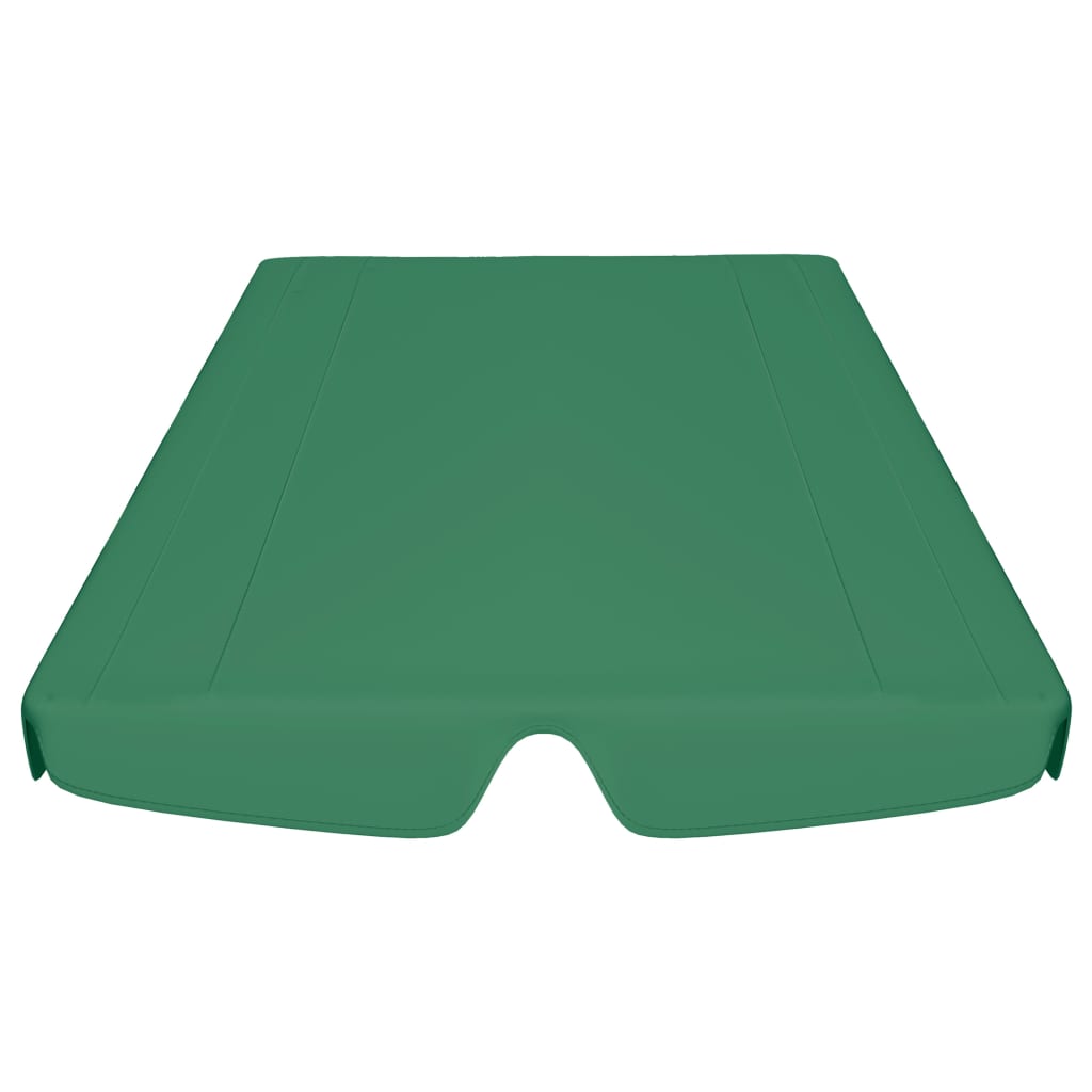 Vervangingsluifel voor schommelbank 150/130x70/105 cm groen