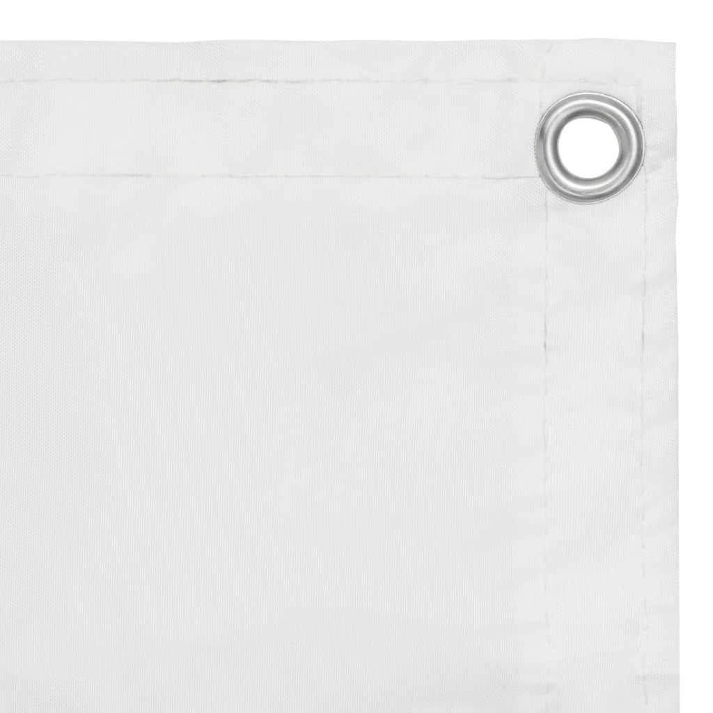 Balkonscherm 120x400 cm oxford stof wit
