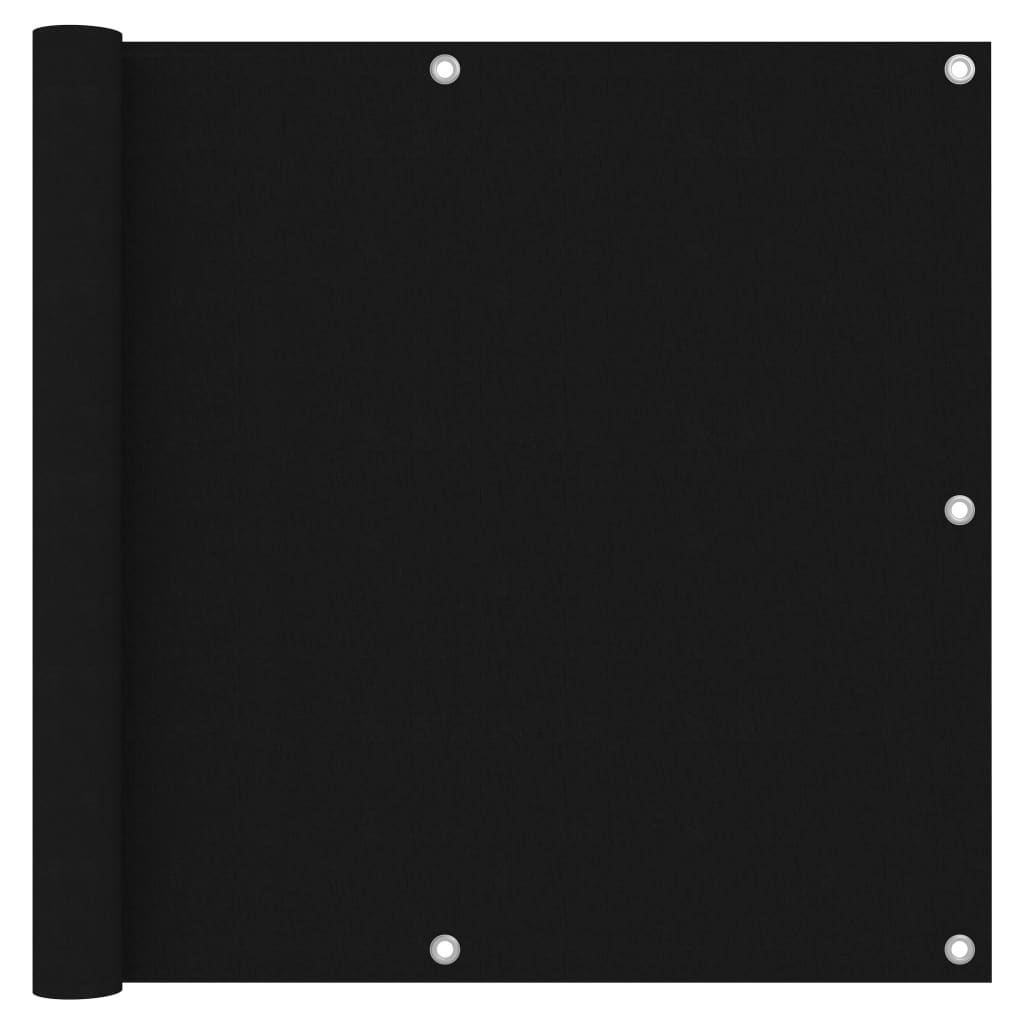 Balkonscherm 90x300 cm oxford stof zwart