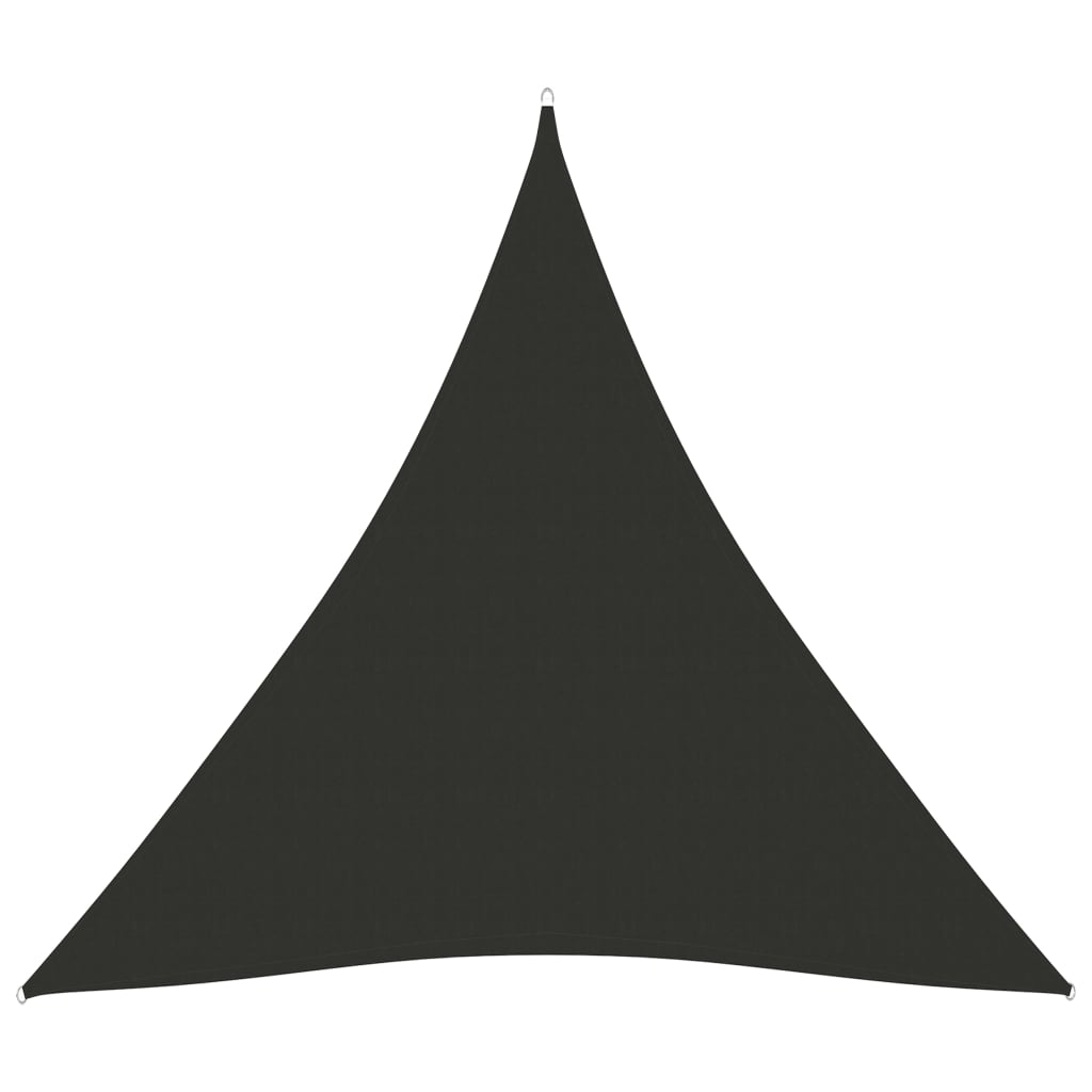 Zonnescherm driehoekig 4x4x4 m oxford stof antracietkleurig