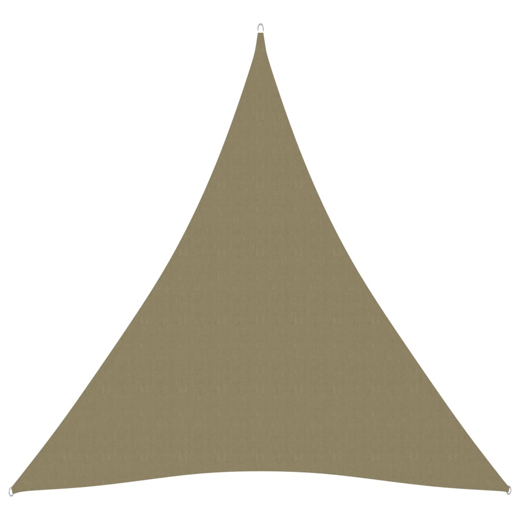 Zonnescherm driehoekig 4x5x5 m oxford stof beige
