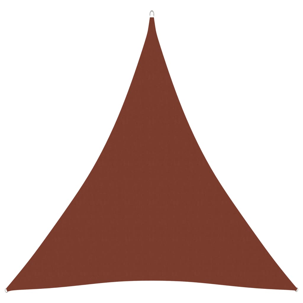 Zonnescherm driehoekig 4,5x4,5x4,5 m oxford stof terracotta