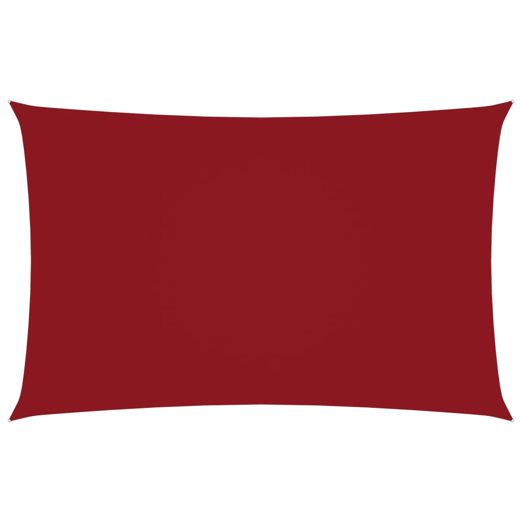 Zonnescherm rechthoekig 2x4,5 m oxford stof rood