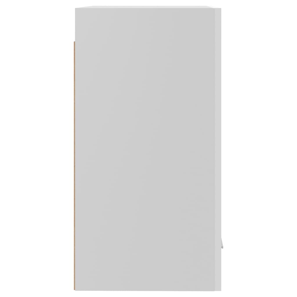 Hangkast 39,5x31x60 cm bewerkt hout hoogglans wit