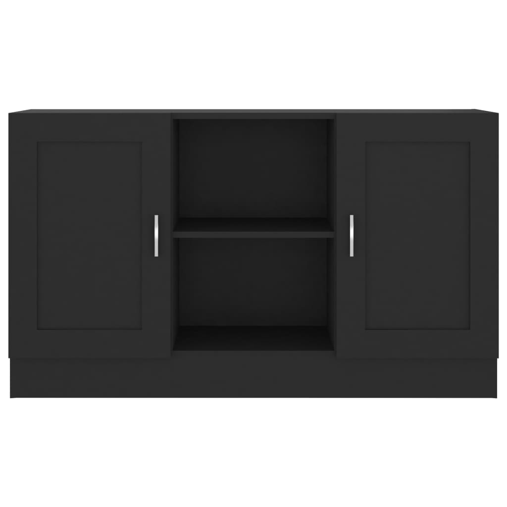 Dressoir 120x30,5x70 cm spaanplaat zwart