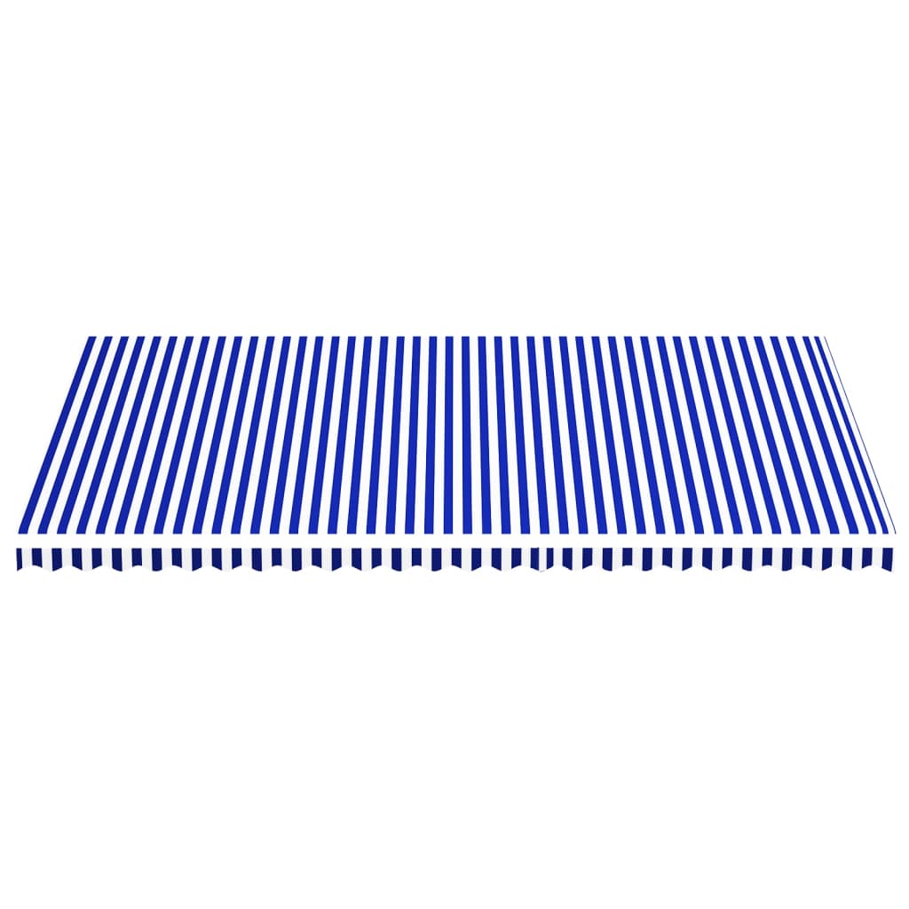 Vervangingsdoek voor luifel 6x3,5 m blauw en wit