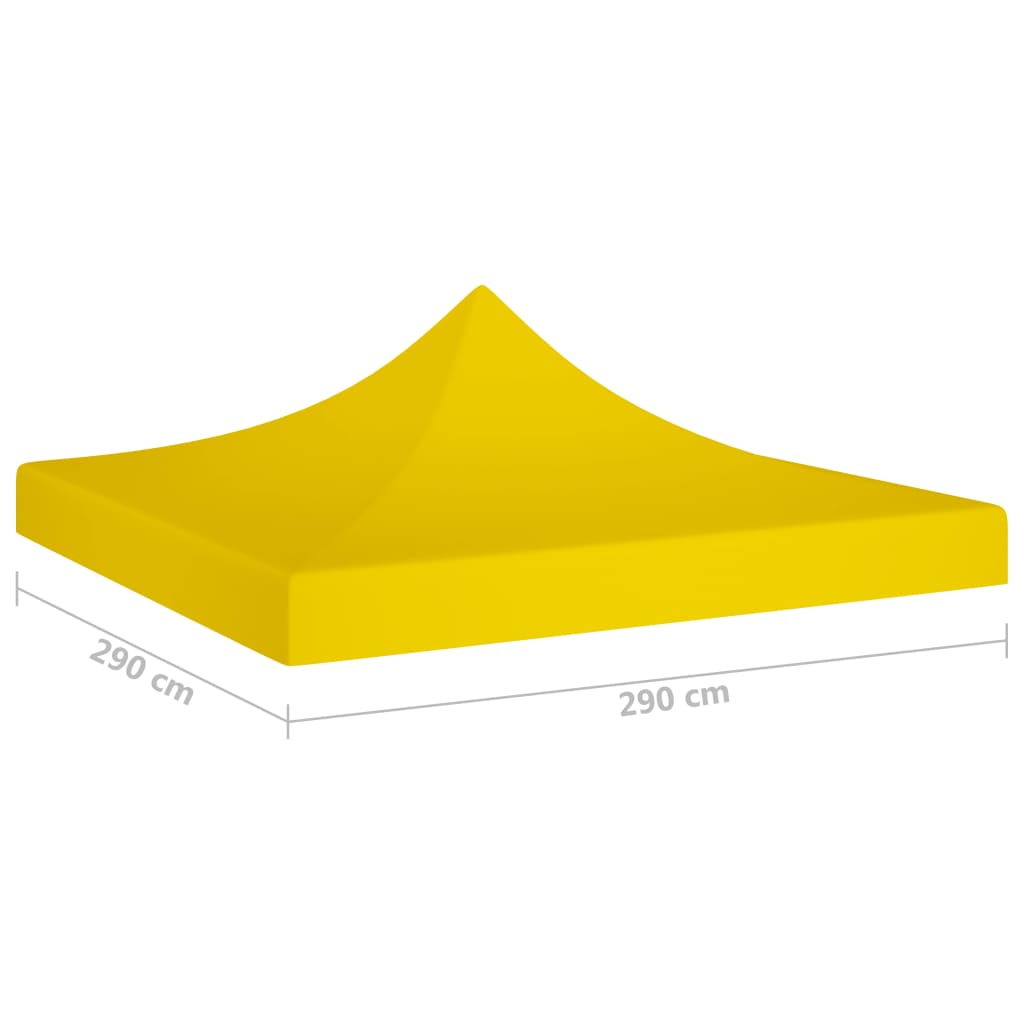 Partytentdak 270 g/m² 3x3 m geel