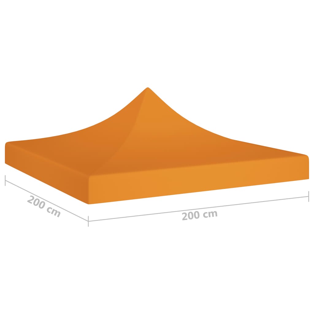 Partytentdak 270 g/m² 2x2 m oranje