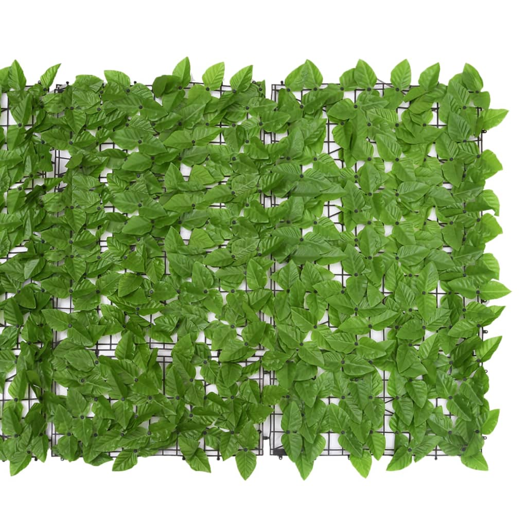 Balkonscherm met groene bladeren 400x100 cm