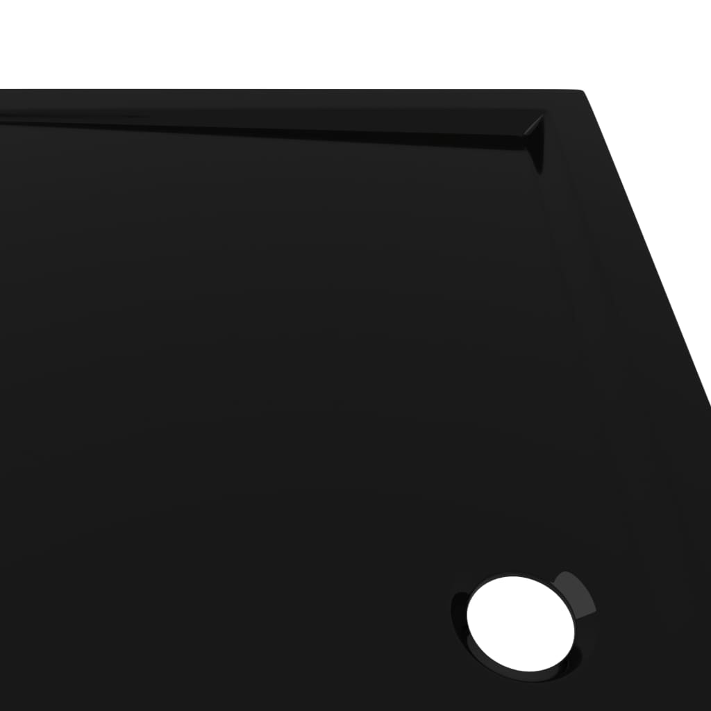 Douchebak rechthoekig 70x120 cm ABS zwart
