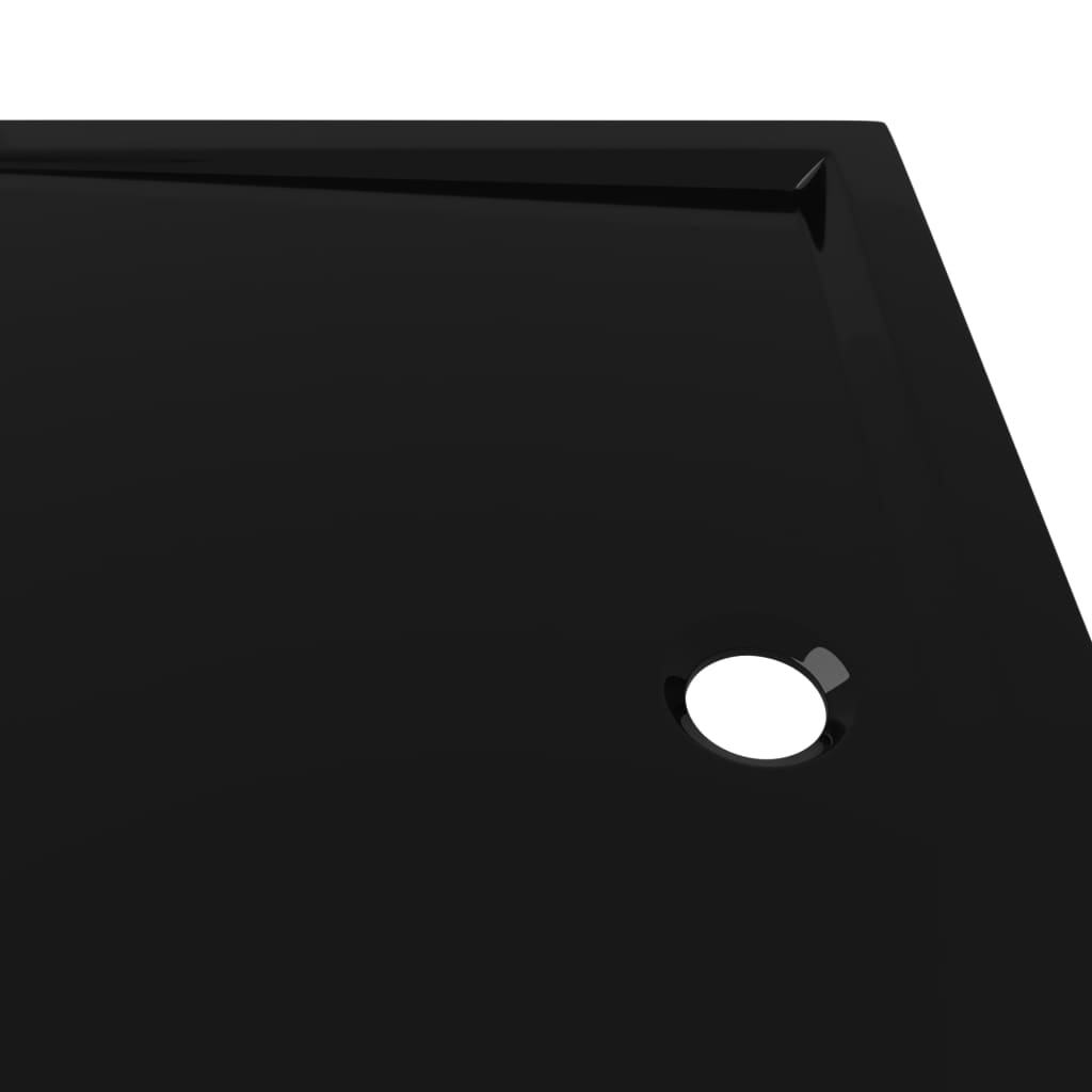 Douchebak rechthoekig 80x110 cm ABS zwart