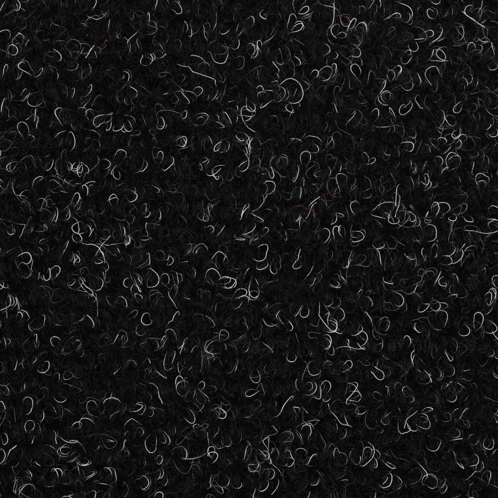 Trapmatten zelfklevend 5 st 56x17x3 cm naaldvilt zwart