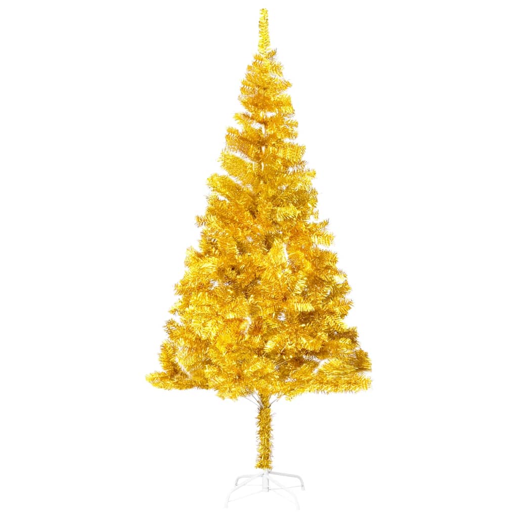 Kunstkerstboom met standaard 240 cm PET goudkleurig