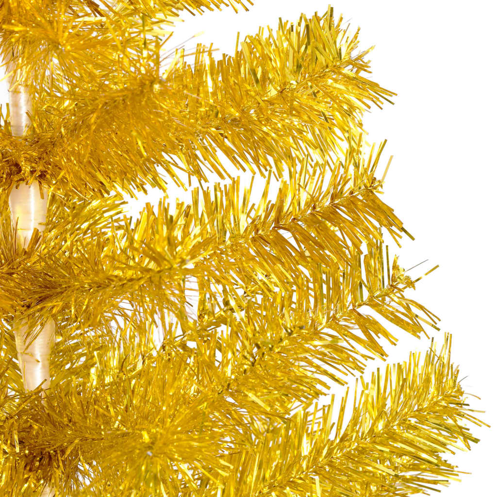 Kunstkerstboom met standaard 240 cm PET goudkleurig