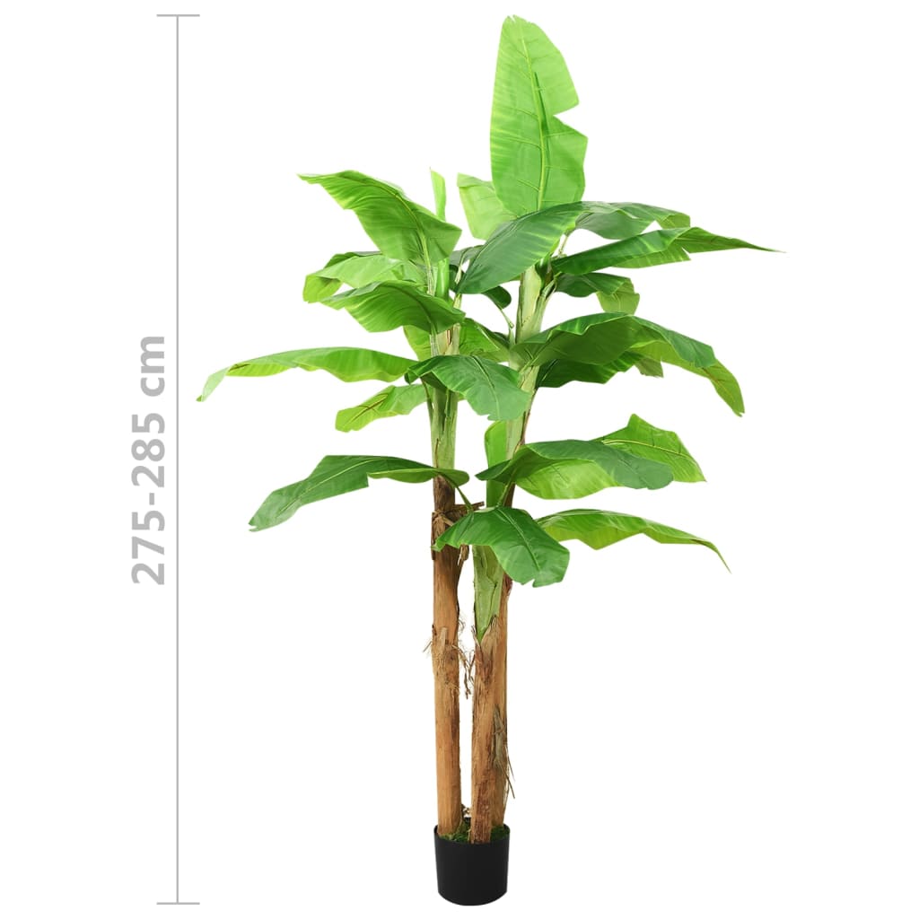 Kunstboom met pot banaan 300 cm groen