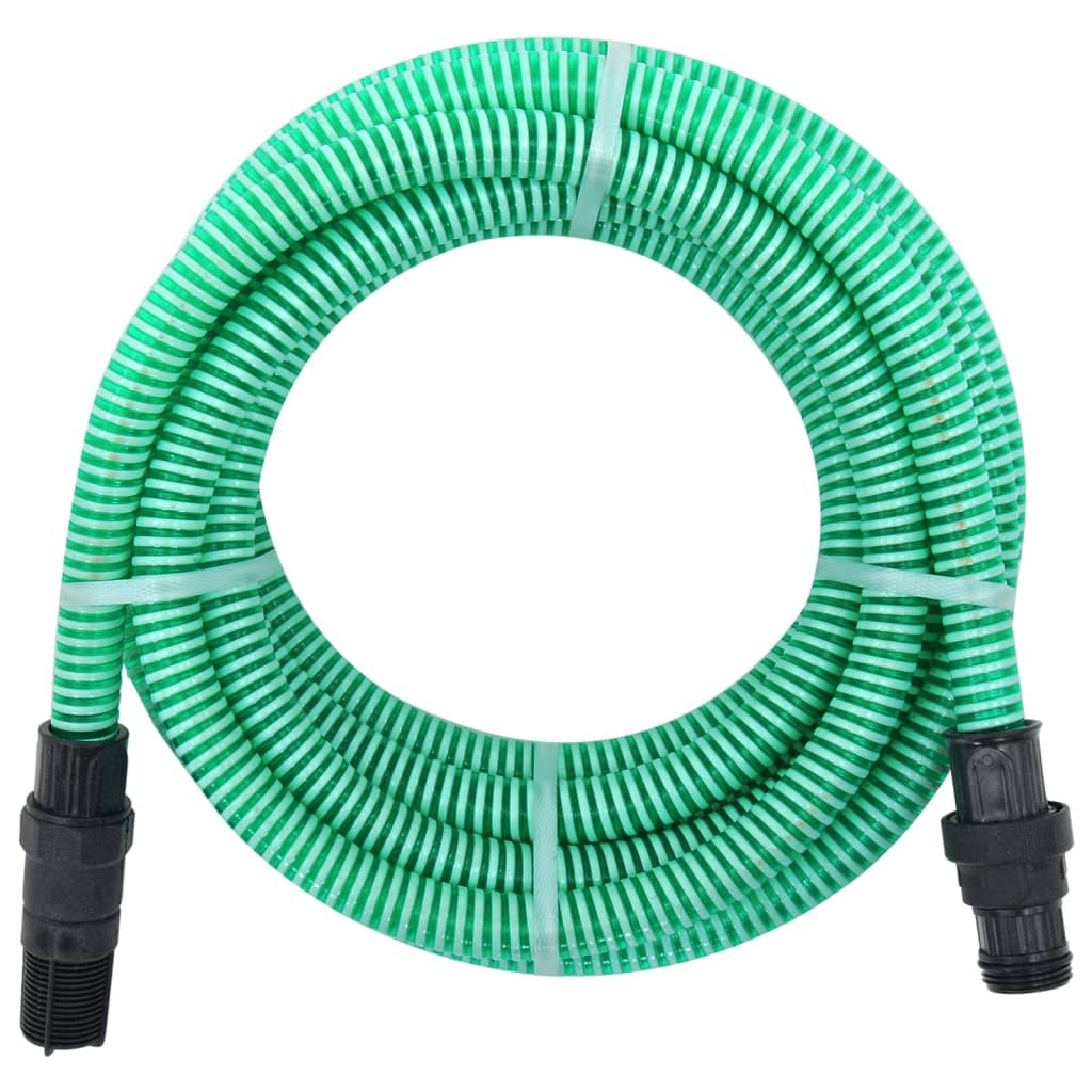 Zuigslang met PVC koppelingen 1,1'' 10 m PVC groen