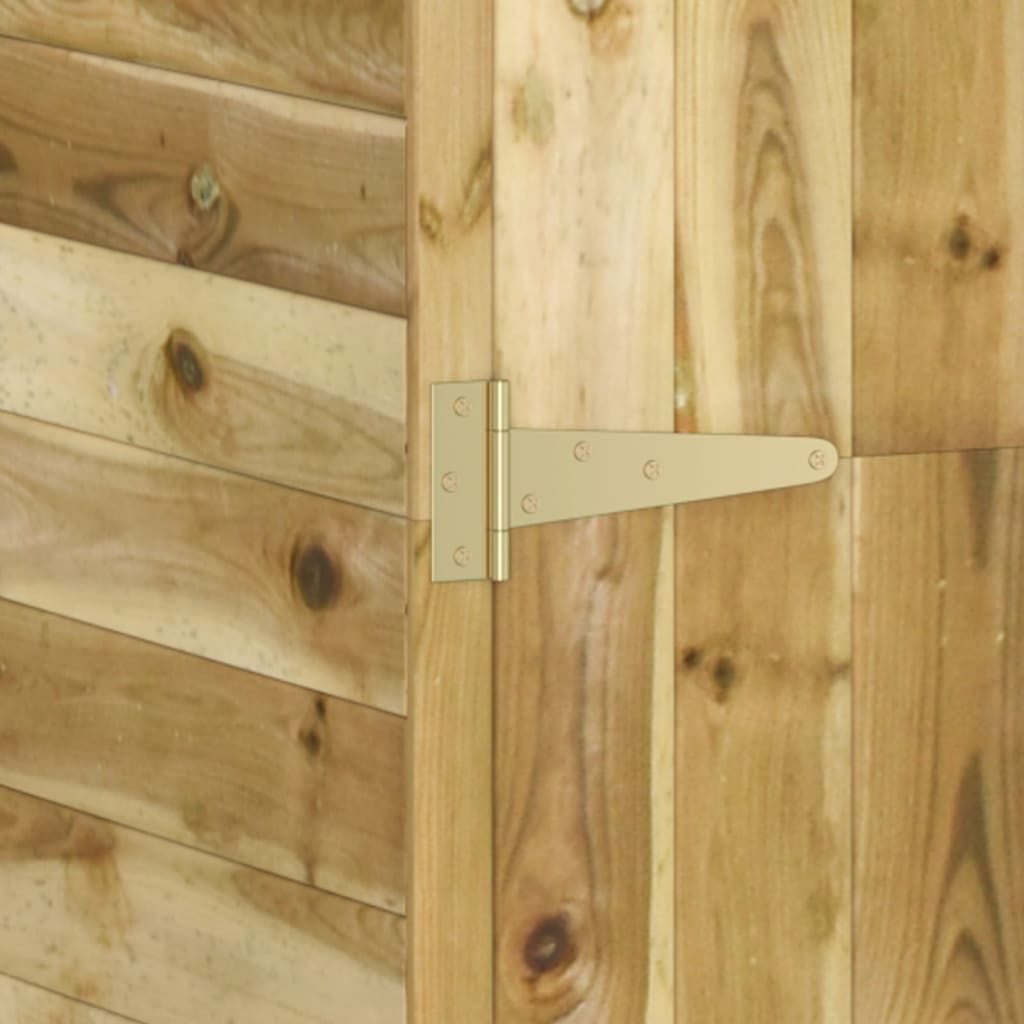 Tuinschuur met deur 107x107x220 cm geïmpregneerd grenenhout