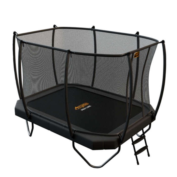 Avyna Pro-Line trampoline set 234 met veiligheidsnet - 340 x 240 cm – Grijs